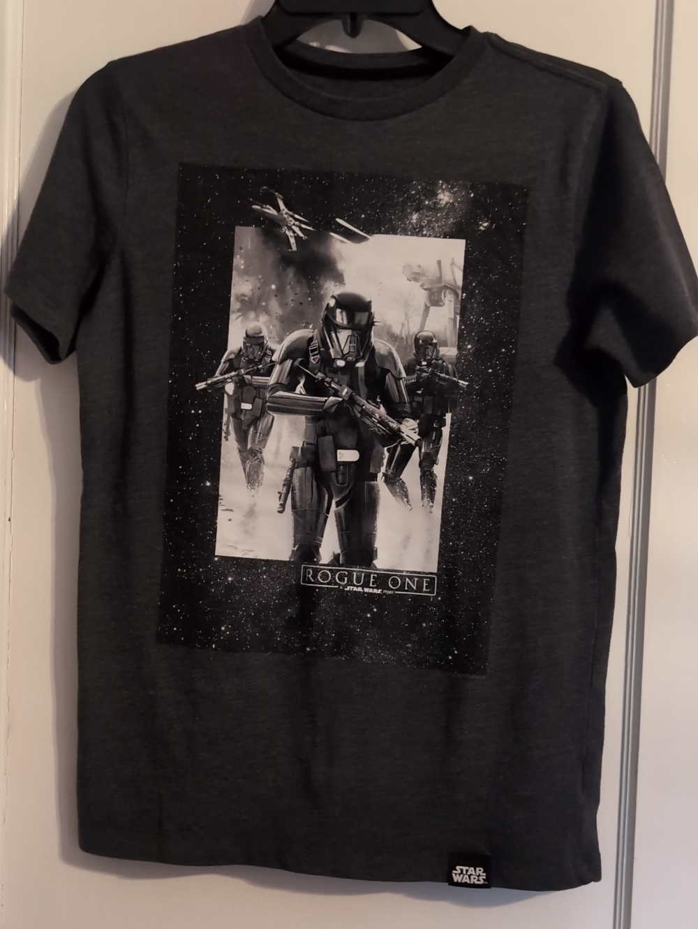 Star Wars Rogue One Graphic Tee - Charcoal Gray, XL 14-16 Regular